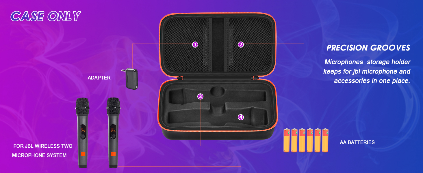 dual microphone storage bag