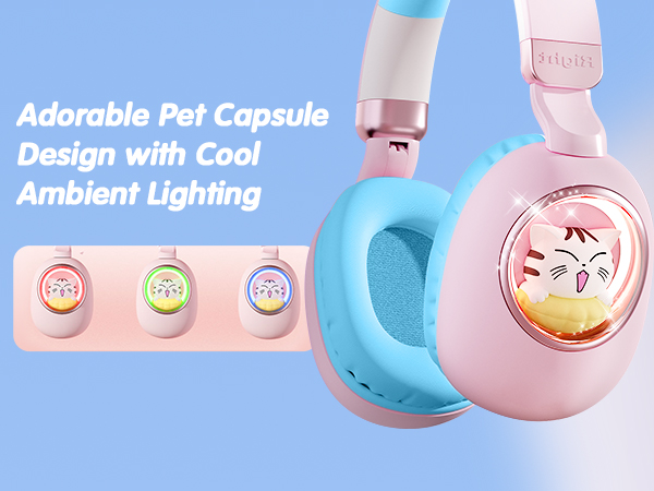 girl wired headphones for school