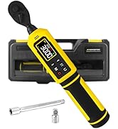 1/4" Digital Torque Wrench (4-265.6 in.lbs) w/Color Screen, 5 Units, ±2% Accuracy, Buzzer/Vibrati...