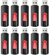 RAOYI 10Pcs 4GB USB Flash Drives Slide Retractable Memory Stick Bulk USB 2.0 Thumb Drive Jump Dri...