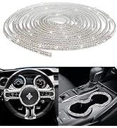 AOCISKA 16.4Ft Bling Car Trim Self Adhesive,Car Dashboard Decorations,DIY Rhinestone Car Interior...