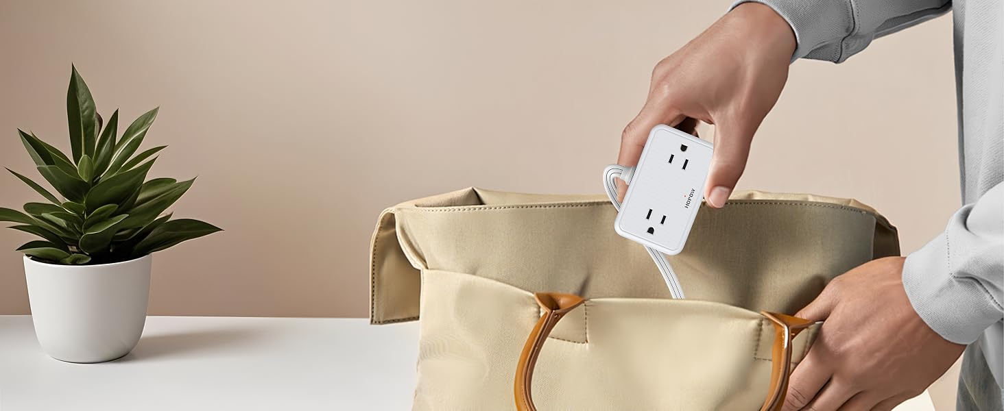 flat plug power strip