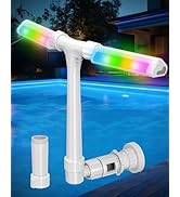 POOLHOUR 2026 Upgrade Higher Pool Fountain with Lights for Above Ground/Inground Pools, 360° Adju...