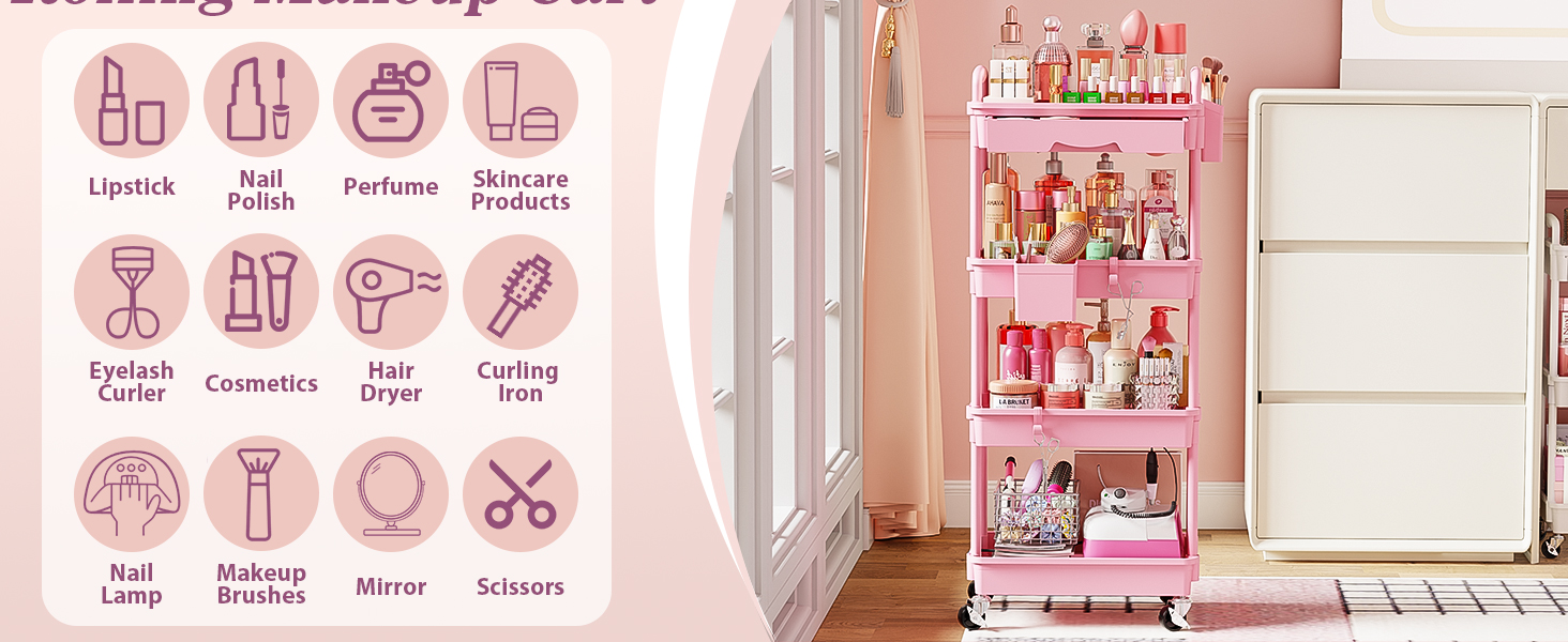 Goovilla makeup storage organizer,spacious enough to hold a variety of beauty essentials