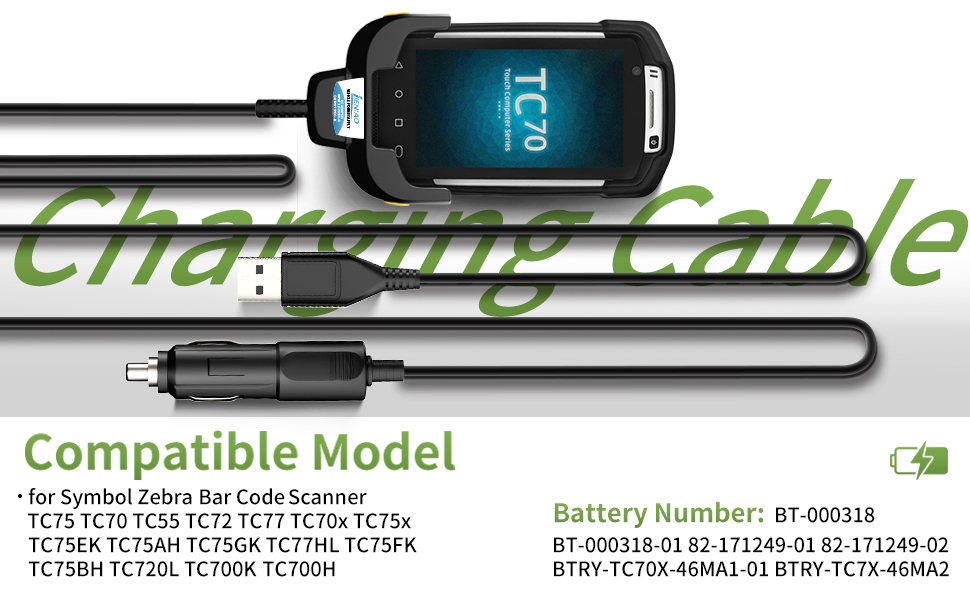 bt-000318 battery charger tc77 charger tc77 car charger car charger for tc77 tc77 battery charger