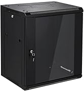 12U Wall Mount Server Cabinet Network Rack Enclosure Locking Glass Door by NETECABLE