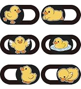 PRESSINART 6Pcs 6 Styles Duck Cute Laptop Camera Cover Privacy Guard Accessories, 0.04 Inch Ultra...