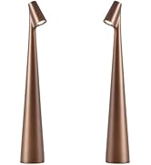 Hebangya Set of 2 Cordless Table Lamps 3 Levels Brightness Battery Operated LED Desk Lamp Recharg...