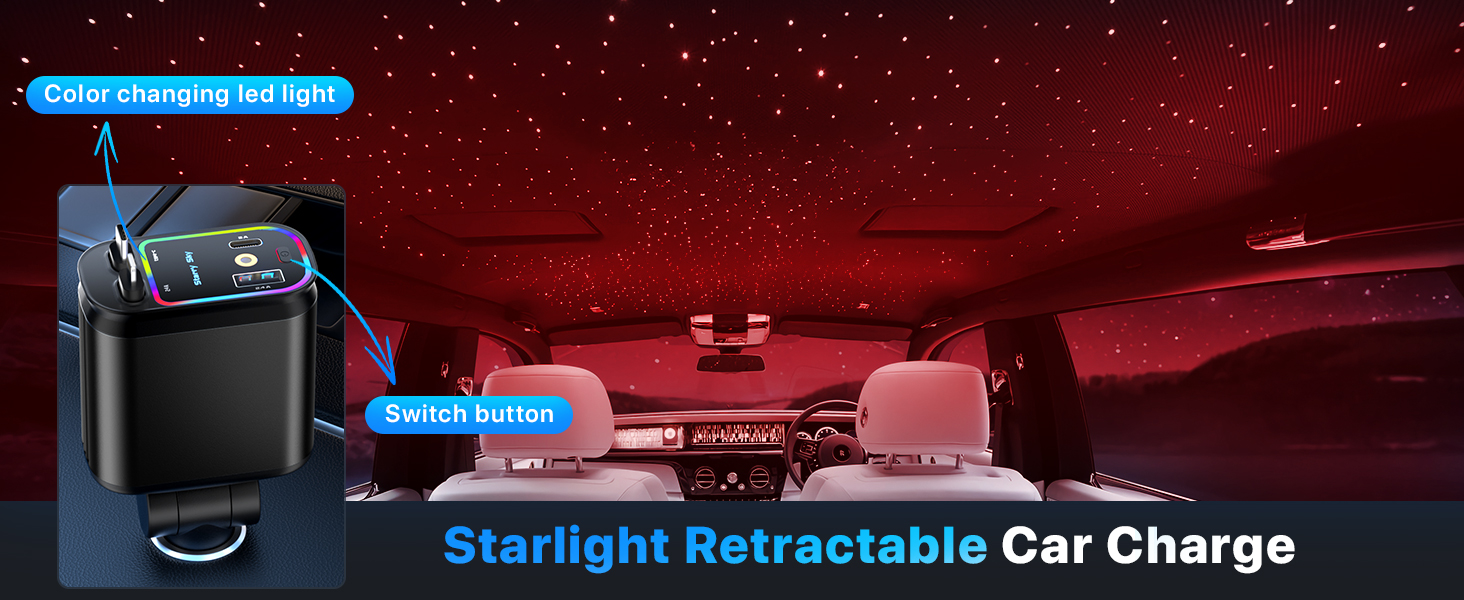 Starlight Retractable Car Charger