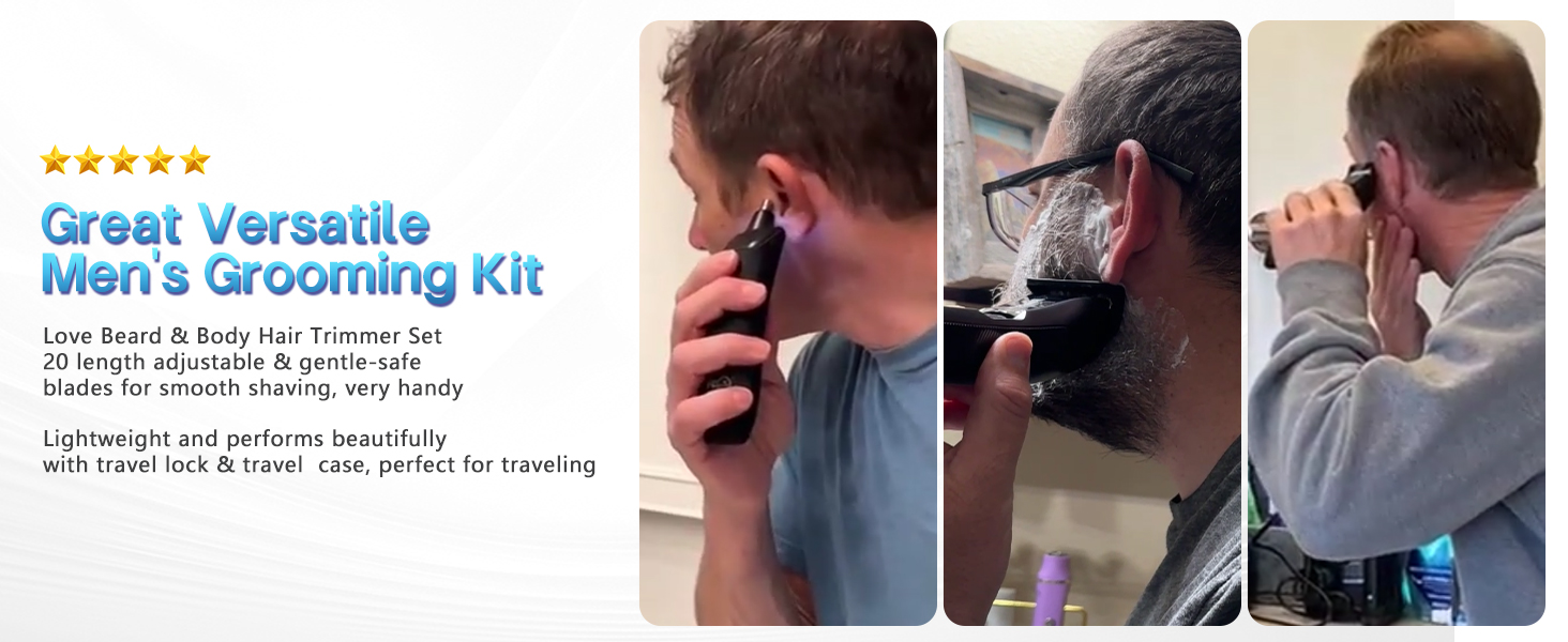 mens grooming kit for manscaping