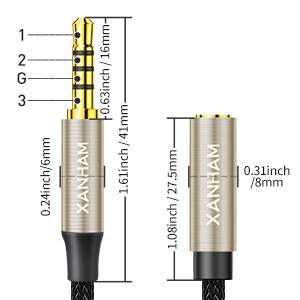 3.5mm Female to Male A+ 05