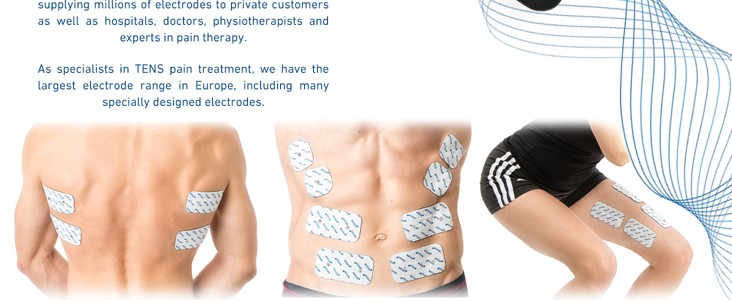 axion offer a wide range of special electrode pads for the most popular tens applications