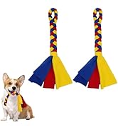 2 Pack Dog Fleece Rope Toy Dog Flirt Pole Replacement Toys Interactive Cotton Dog Chew Toys Dog P...