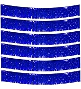6 Packs 10 Feet Foil Fringe Garland Metallic Foil Tinsel Fringe Garland Wall Hanging Fringe Banne...
