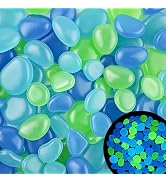 900Pcs Mixed Size Glow in The Dark Pebbles Glowing Rocks Glow in The Dark Stones for Fish Tank Ga...