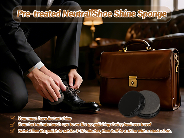 Pre-treated Neutral Shoe Shine Sponge
