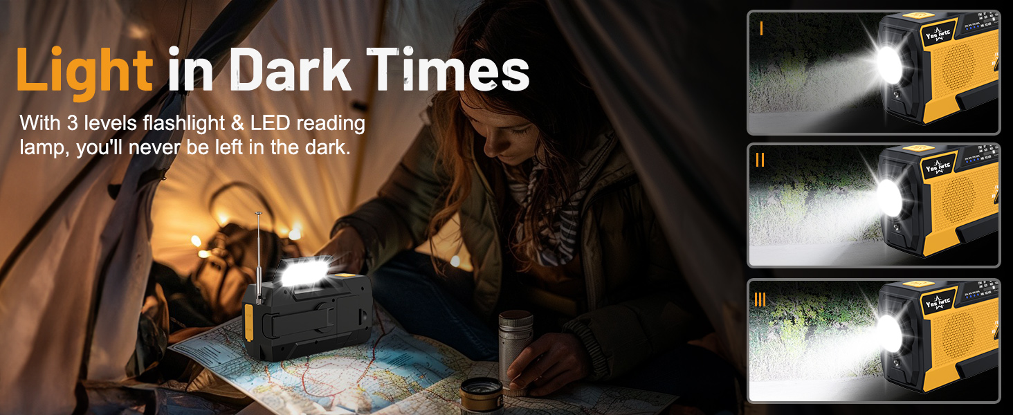 3 model Flashlight Emergency Weather Radio