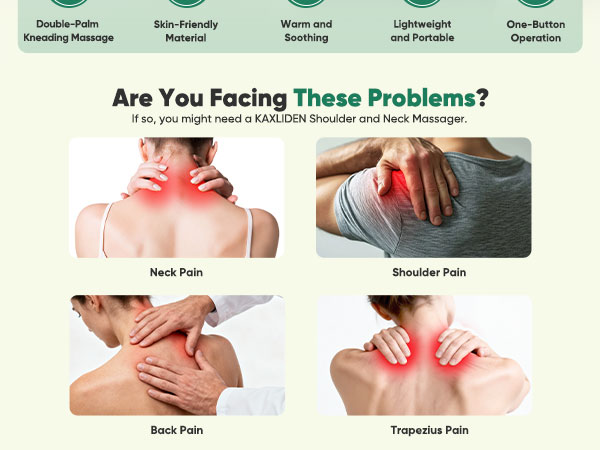 massager, neck massager with fingers, shoulder and neck massager