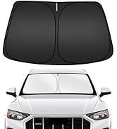ARISMOTOR Windshield Sun Shade for Audi Q5 2018-2025, Custom Fit Foldable Front Window Sunshade S...