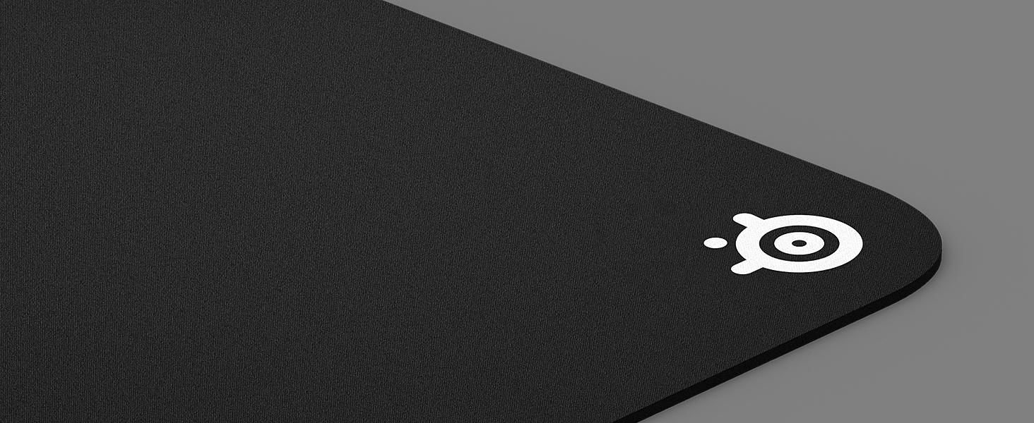 -Corner logo of SteelSeries QcK 3XL mousepad