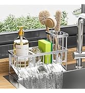 Cisily Sink Caddy Sponge Holder for Kitchen Sink, 304 Stainless Steel Rustproof, Kitchen Sink Cad...