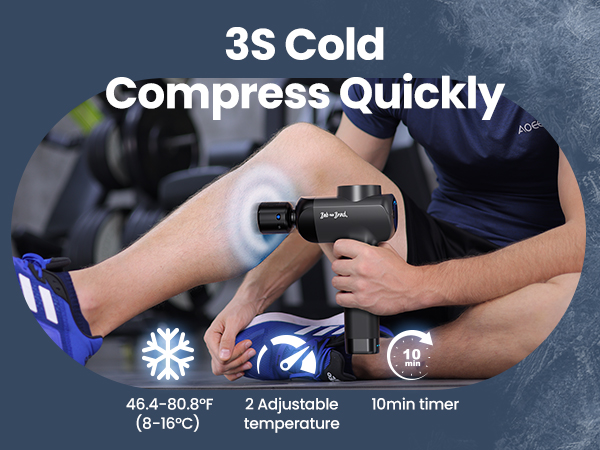 Bob and Brad X6 Pro Max Massage Gun with Heat-Cold and Metal Head Therapy