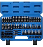 CASOMAN 71-Piece Master Hex &amp; Torx Bit Socket Set, 1/4" &amp; 3/8" &amp; 1/2" Drive, Metric/SAE Hex Bit S...