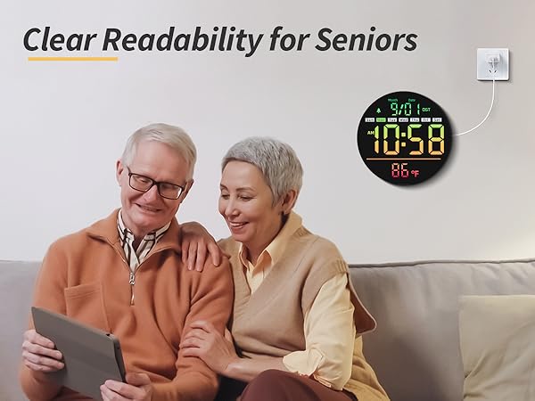 digital clock for seniors