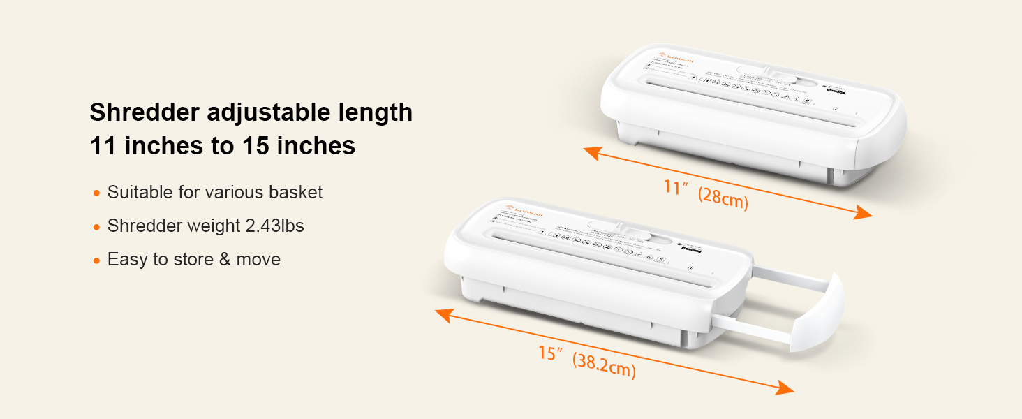 Bonsaii Paper Shredder for Home Use