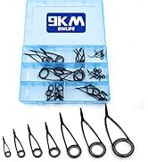 9KM DWLIFE Fishing Rod Repair Kit Fishing Pole Eyelet Repair Kit Fishing Pole Repair Kit Fishing ...