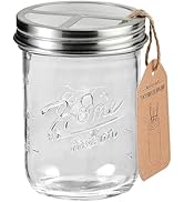 SheeChung Mason Jar Toothbrush Holders, Glass Toothbrush Holders for Bathroom, Bathroom Essential...
