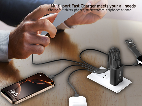 dual usb c charger block fast charger block