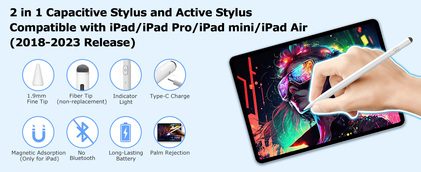 Apple Pencil, iPad Pencil, Apple Pen, iPad Pen, stylus for iPad