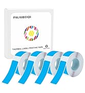 Sky Blue 14 X 40mm Tear-Resistant Thermal Label 640pcs