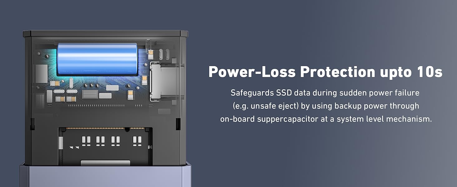 BENFEI Tool-Free 10Gpbs M.2 NVME SSD Enclosure