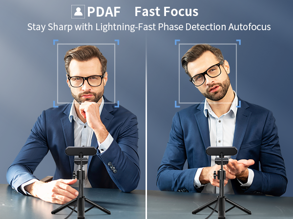 PDAF Technology for Precise Autofocus and Clear Display EMEET 4K Webcam NOVA 4K KIT