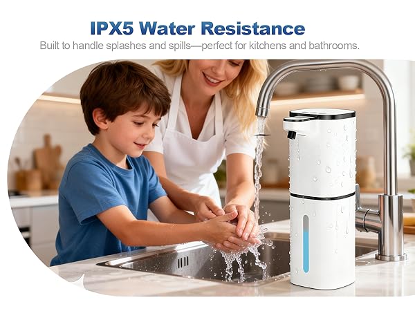 IPX5 Water Resistance