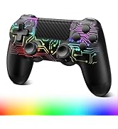 Wireless Controller for PS-4, Dual Vibration Game Joystick/Motion Sensing/Touchpad/Speaker/3.5mm ...