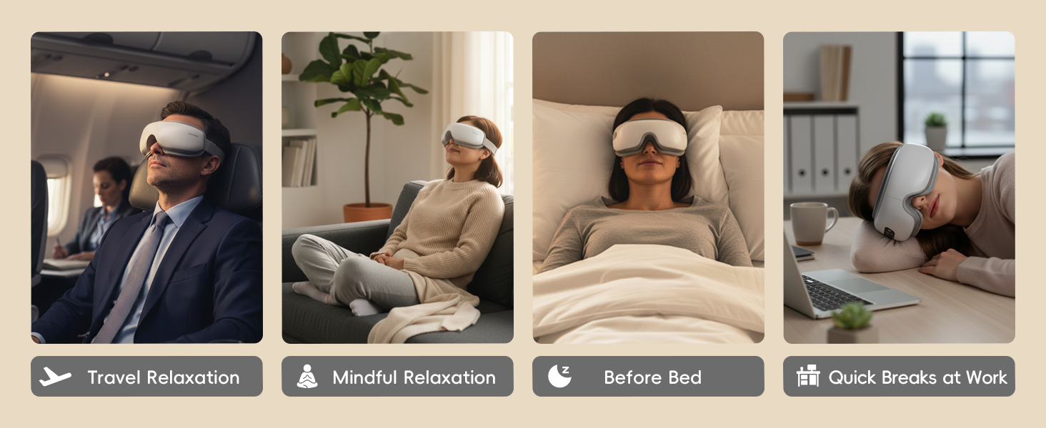 Suitable groups for eye massagers
