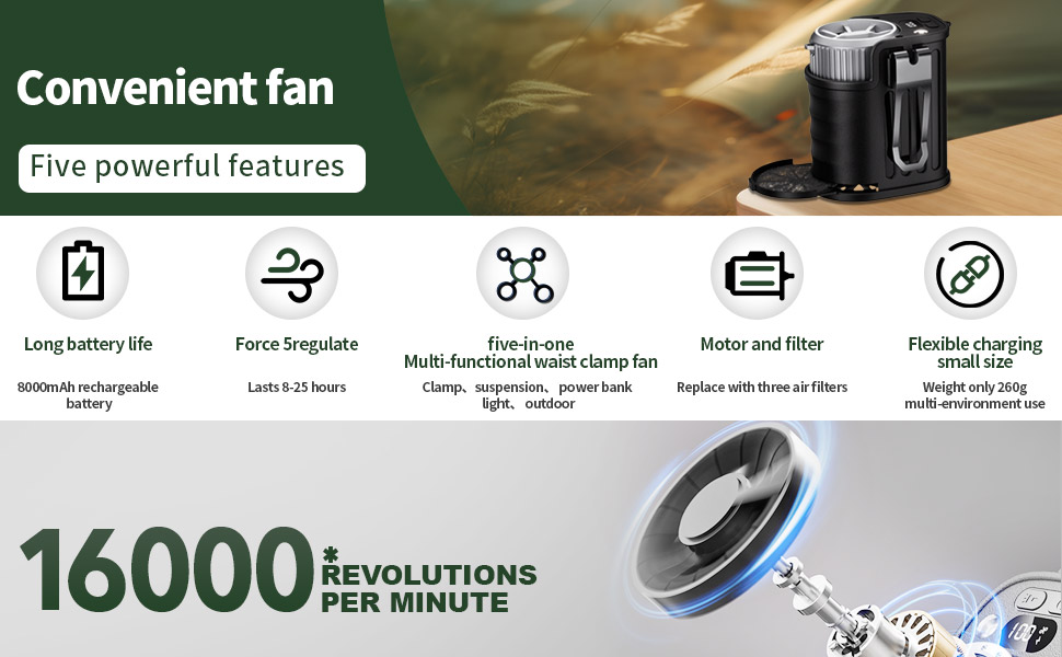 Personal portable fan