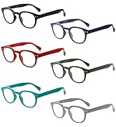 Kerecsen Reading Glasses 6 Pack Great Value Quality Readers Spring Hinge Color Glasses