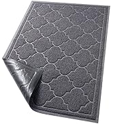 LuxStep Door Mat Large 24x36 Inch Indoor Outdoor Doormat, Non-Slip Low-Profile Design Floor Mat, ...