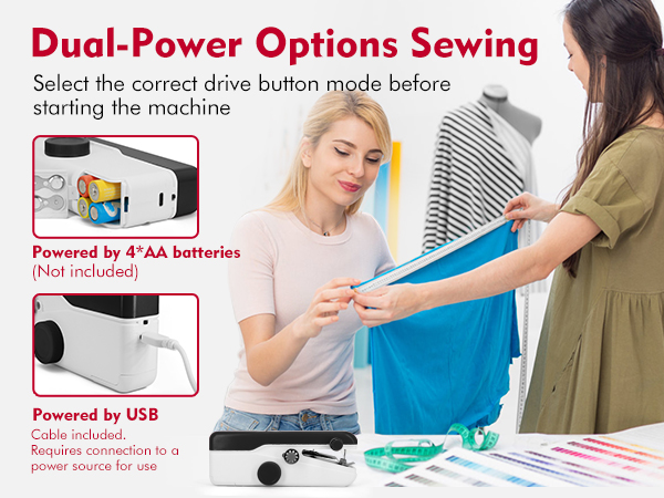 Handheld Sewing Machine Two dear Easy to Use and Fast Stitch Suitable for Clothes
