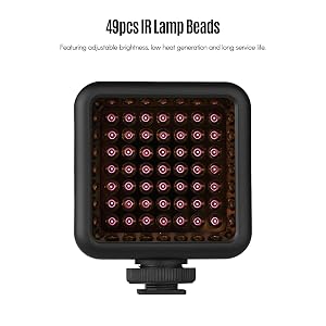 49pcs IR lamp beads,Provide sufficient infrared support