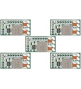 5v Regulator, DROK 5pcs Mini Voltage Reducer DC 4.5-24V 12V 24V Step Down to 5V Buck Converter Bo...