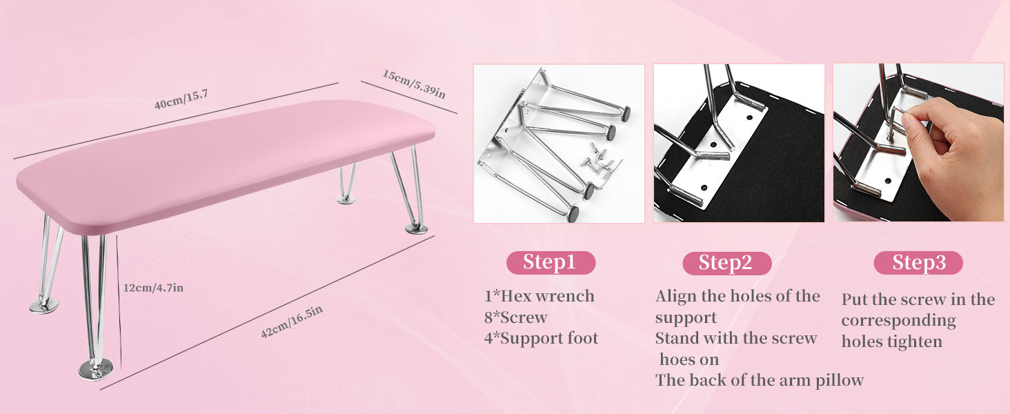 How to install manicure hand pillows?