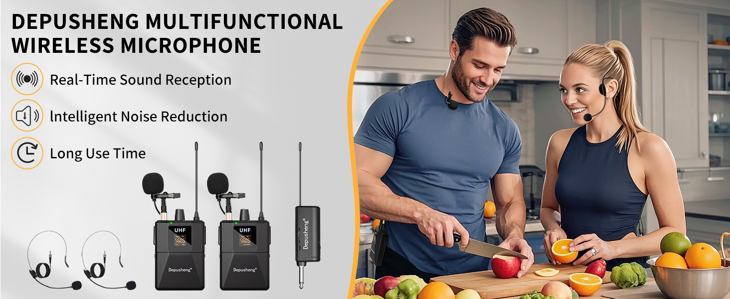 Headset and Lavalier Lapel Mics