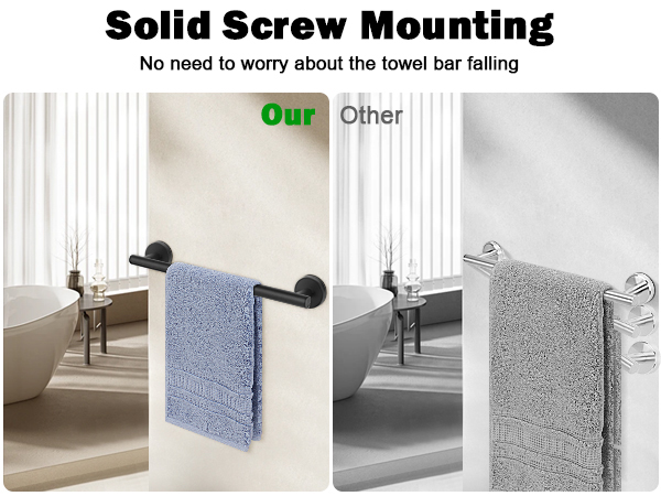 Heavy Duty Towel Holder Wall Mounted
