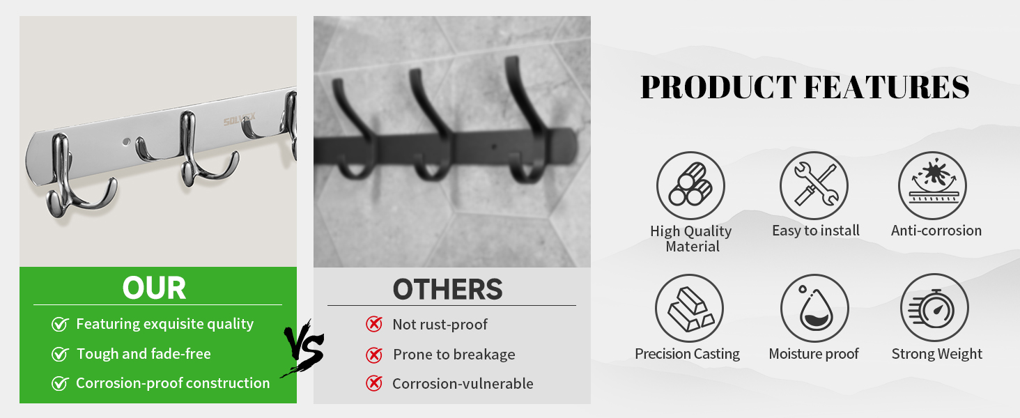 Row Hook Coat Rack