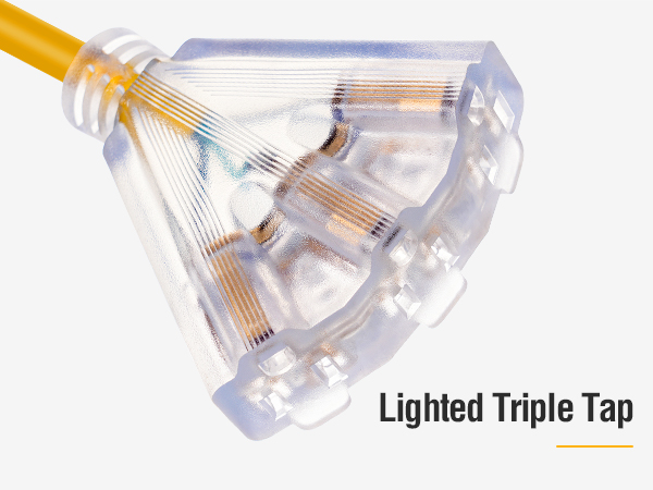 retracting extension cord